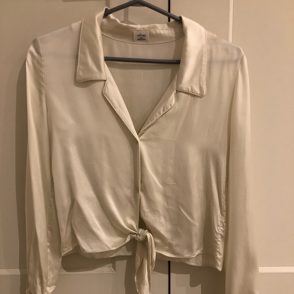 Wilfred Tie-Front Blouse